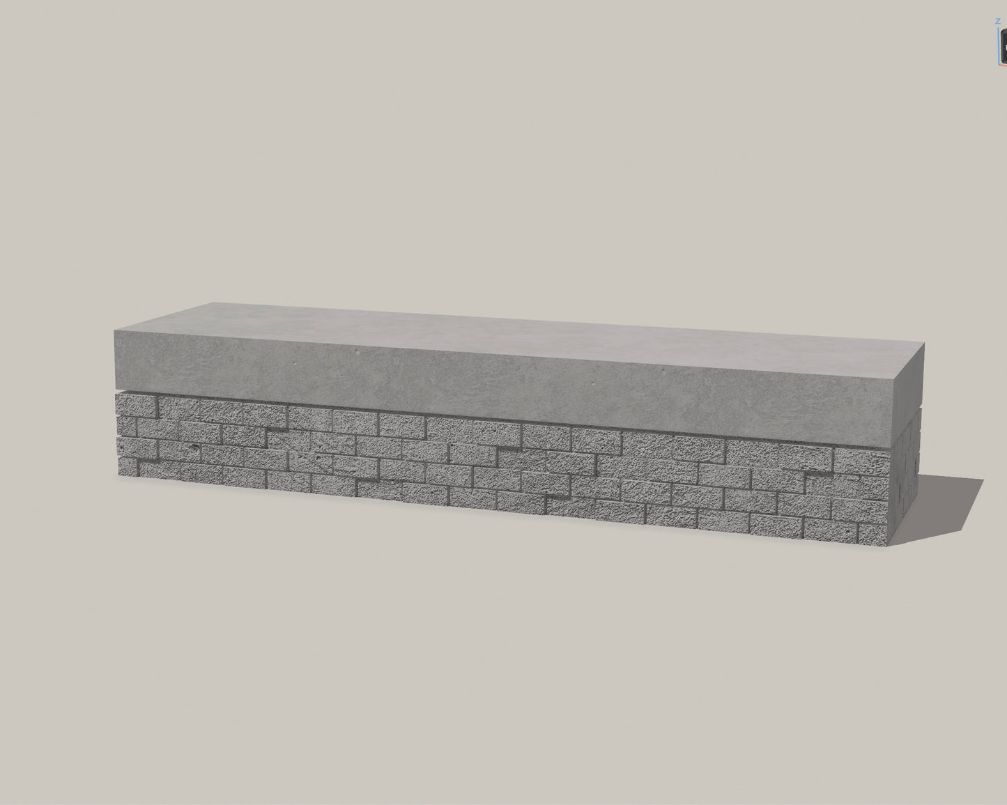 DIY brick ledge