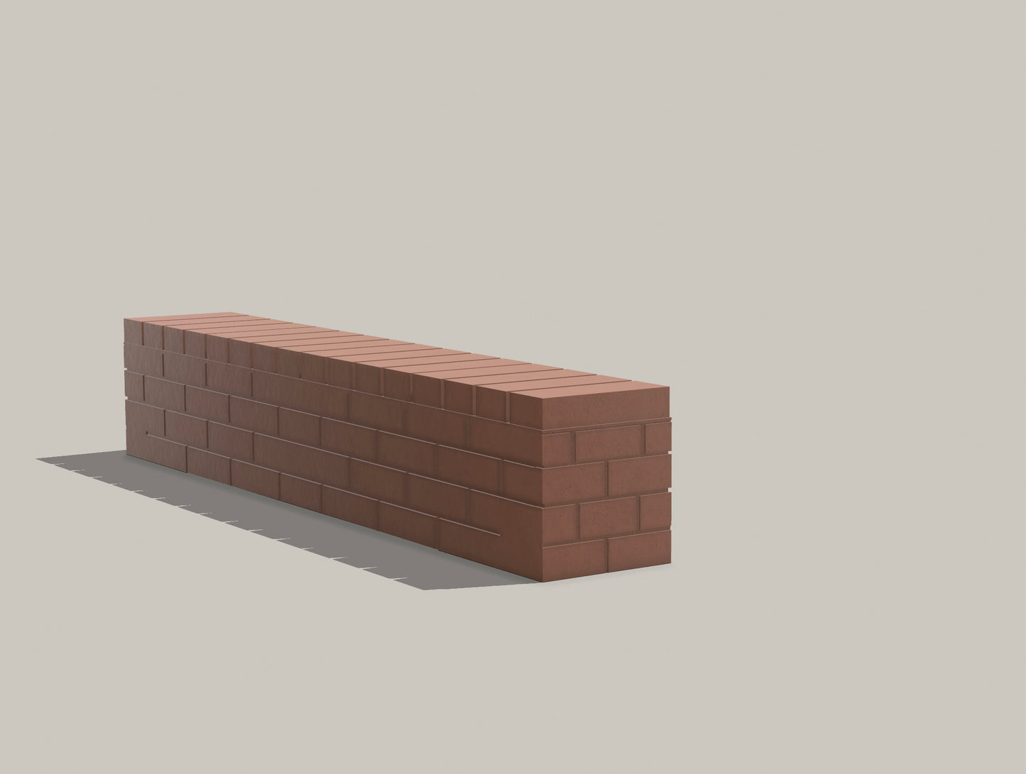 Straight bricked ledge mould