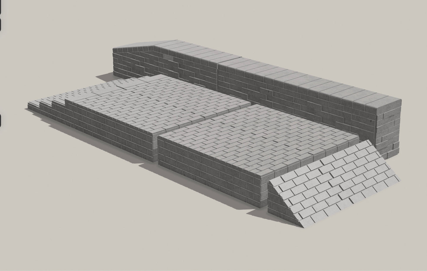 Bricked up mold pack