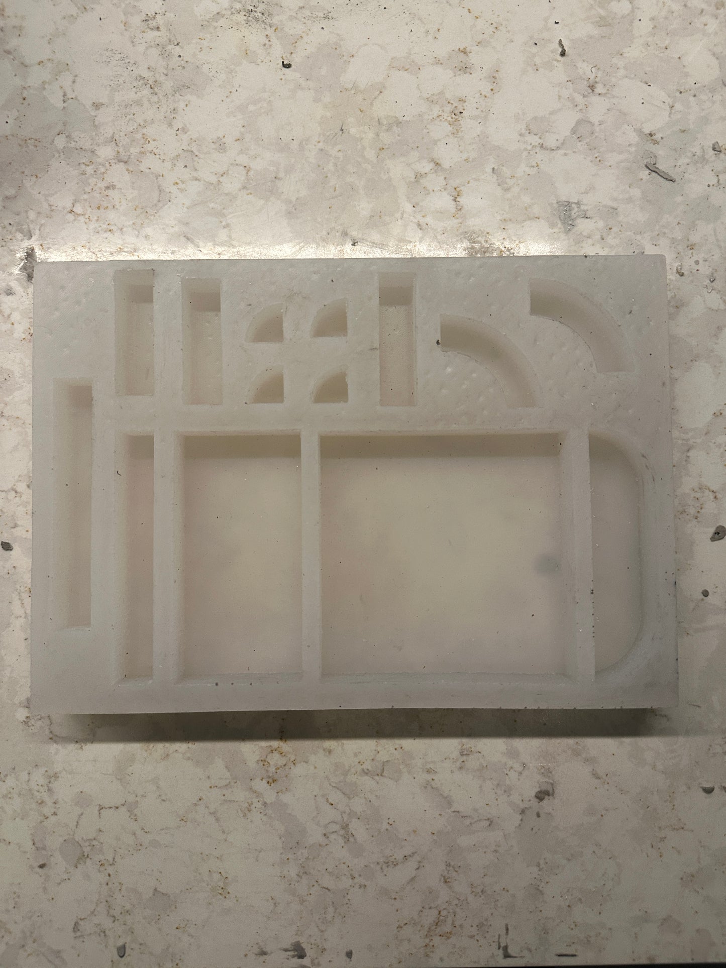 Sidewalk silicone mould