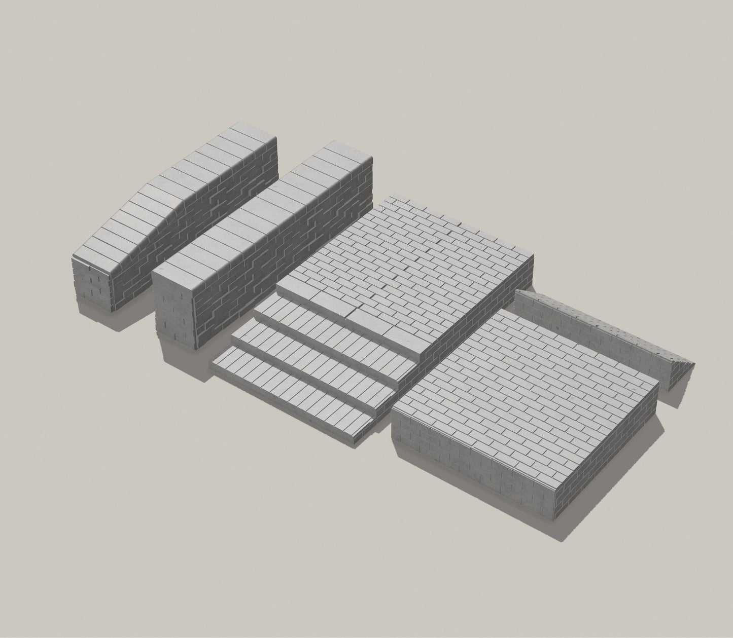 Bricked up mold pack