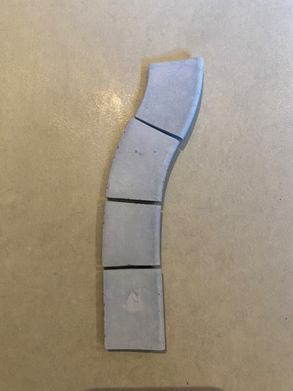 Pool tile coping mould